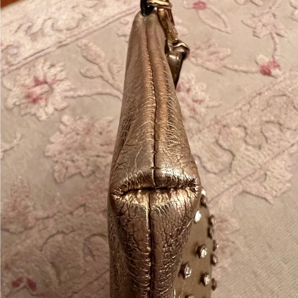 Michael Kors Gold Metallic Rhinestone Wristlet - Picture 10 of 16